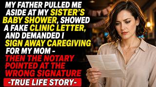 My Father Shared My Health News At Sister's Shower, Then The Notary Pointed At The Wrong Signature