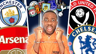 If Premier League Football Teams were Arrested!