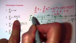 Summation Properties and Formulas