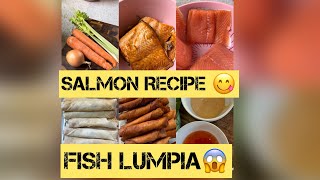 Fish Lumpia (Salmon) How to cook fish lumpia? | Salmon Recipe | Salmon Rolls | #recipe #fishrecipe