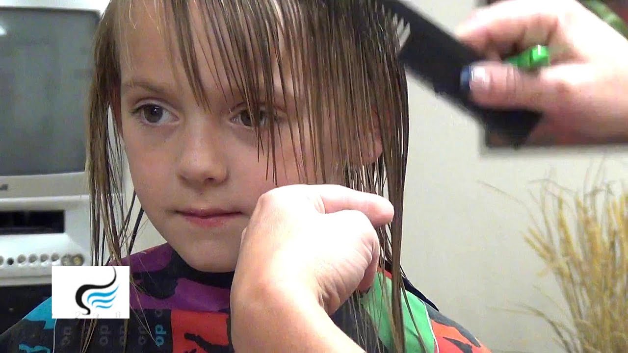 Childrens Haircuts Girls Bangs