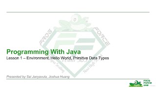Programming With Java | Lesson 1 - Repl, Hello World