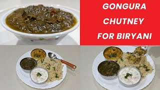 బిరియాని లోకి గోంగూర చట్నీ /Gongura for Biryani recipe in telugu/Gongura chutney in telugu /gongura