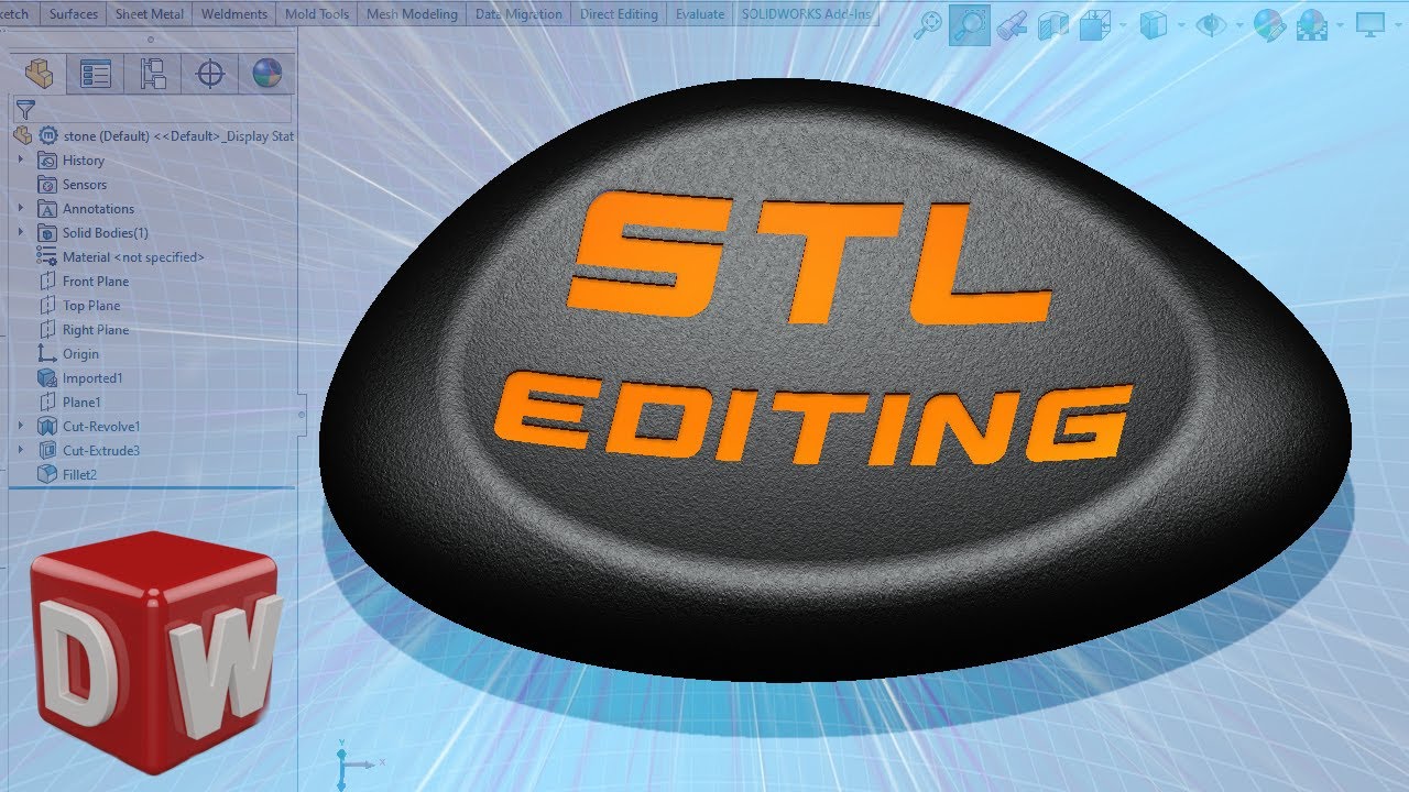 5 Ways To Import STL Files In SOLIDWORKS - Best Practices - YouTube