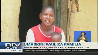 Familia yaomba msaada, mwana wao hajaenda haja kwa miezi minne