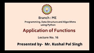 Programming Data Structure and Algorithms Using Python | AKTU Digital Education