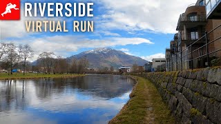 Virtual Run | Virtual Running Videos For Treadmill | Scenery Along The River Norway