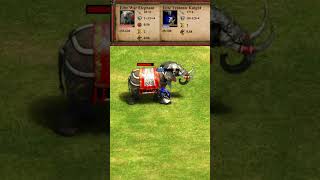 Elite War Elephant vs Elite Teutonic Knight (AoE2) #Shorts