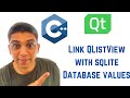 QT C++ GUI Tutorial - How to Link QListView with sqlite Database values