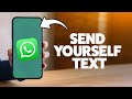 How To Message Yourself On WhatsApp 2025 (iPhone & Android)