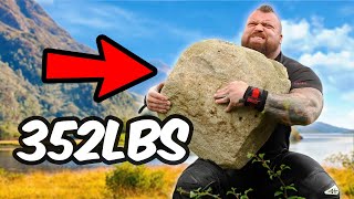 Strongman Lifts STRATHMORE OF DURNESS STONE!!! (160KG/352lbs) - Scotland Tour Day 3 - Eddie Hall