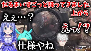 【Apex】空から降ってきたオクタンの死体にだるまいずごっどと命名する葛葉【にじさんじ/切り抜き】