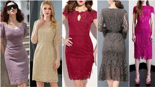 Very beautiful lace work body cone dresses \u0026 designing ideas