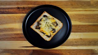 Cheesy Mushrooms Toast// 芝士蘑菇吐司//