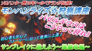 バゼルギウス立ち回り講座(ハンマー)～モンハンライズ サンブレイクに備えて～