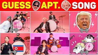 Guess APT. Songs \u0026 Variants by Their Voice | ROSÉ \u0026 Bruno Mars APT. Song Covers Quiz 🎶