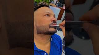 اسرع طريقه لفصل الدقن والشنب 😂😱✂️#subscribe #viralyoutubeshorts #خدع #funny #barbershop