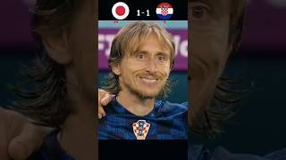 Croatia 🇭🇷Vs🇯🇵 Japan fifa world cup Qatar match & penalty 2022.#highlights#football#shorts