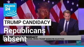 Trump kicks off White House run but top Republicans absent • FRANCE 24 English