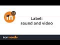 19. Sound and video label in Moodle 3.3