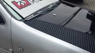 【車膜王】3D貓眼改引擎蓋兩側Ｘ客製電鍍紅+珠光白貼紙 【KK CAR WRAP】