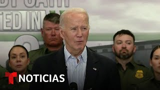 Biden le manda un mensaje claro a Trump desde la frontera de Texas | Noticias Telemundo