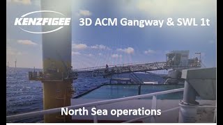 KenzFigee AMC Gangway in operation North Sea