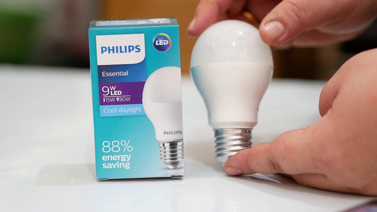 Lampu Led Philips Essential 9 Watt Terbaru - YouTube