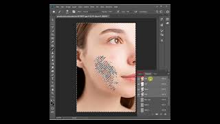 High-End Skin Softening in Photoshop - 30 Second less | Face ko Smooth kare | Remove Pimple #short