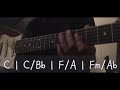 playing over chord changes guitar 코드초견 c c bb f a fm ab