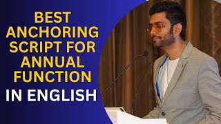 Anchoring Script for Annual Function in School | How To Do Anchoring Tips | Anchor Aman Malhotra