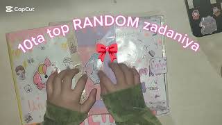 😱10TA ZADANIYA 🌸*random*. TOPSHIRIQ🌷 QIZIQARLI 🌈 sizniki boʻlishi mumkin🎀/ko'z yumiq/✨10k goo✅🎀