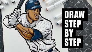 How to Draw a Baseball Player in a COMIC BOOK Style (Step by Step Tutorial)