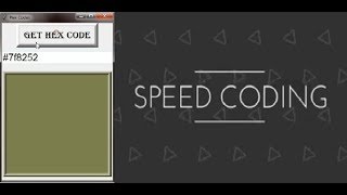 Python Tkinter Gui Hex Colour Code generator :)