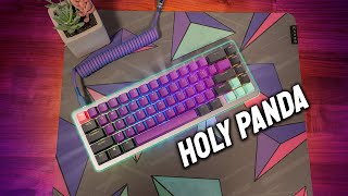 KEYBOARD ASMR Lubed Holy Panda Switch, Modded stabs, Insanely Satisfying Tactile Sound, NO TALKING