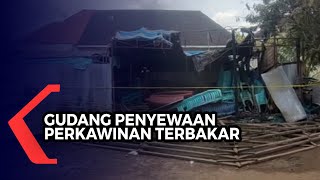 Gudang Alat Penyewaan Pelaminan Terbakar, Warga Bingung Asal Api Lantaran Tidak Ada Aliran Listrik