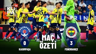 Kasımpaşa 0-3 Fenerbahçe | Maç Özeti | Ziraat Türkiye Kupası B Grubu | 09.01.2025