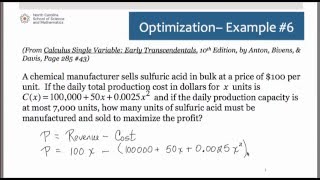 Optimization Example #6
