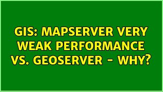 GIS: MapServer very weak performance vs. GeoServer - Why? (2 Solutions!!)