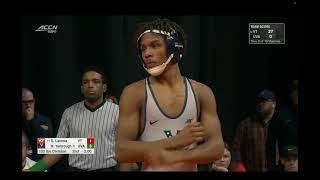 133lbs Marlon Yarbrough (Virginia) vs Sam Latona (Virginia Tech)