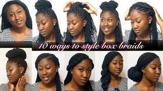 6 Cute And Easy Box Braid Styles 2018