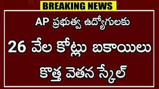 AP ప్రభుత్వ ఉద్యోగులకు 26 వేల కోట్లు బకాయిలు...! కొత్త వెతన స్కేల్