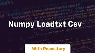 numpy loadtxt csv