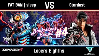 FAT BAN | sleep (Yoshimitsu) vs Stardust (Jin) - Tekken 8 Losers Eighths - Backstreet Brawl #4