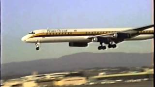 Trans Ocean McDonnell Douglas DC-8-63 Landing LAX