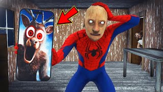 The Deer call Granny vs Grandpa spiderman in Granny House  ►  funny horror granny game