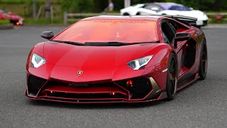 お台場に爆音諸星一家登場⁉️               #supercar #lamborghini #lamborghiniaventador #japan #スーパーカー #automobile