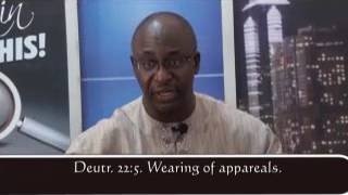 Pastor Explain This: Deuteronomy 22:5, wearing of apparels, is it for the children of Israel only?