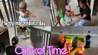 Happy Independence Day🇮🇳/Junk Food/Cricket Time With Family 😊/Seema Gupta/#vlog#trending