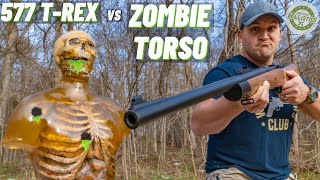 577 T-REX vs ZOMBIE TORSO 🧟‍♂️ (The Real Life T-Rex Rifle !!!)